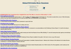 Primary view of object titled 'National Civil Aviation Review Commission'.