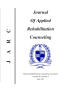 Journal/Magazine/Newsletter: Journal of Applied Rehabilitation Counseling, Volume 46, Number 3, Fa…