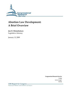 Primary view of object titled 'Abortion Law Development: A Brief Overview'.