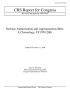 Primary view of Defense Authorization and Appropriations Bills: A Chronology, FY1970-2001