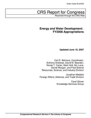 Primary view of object titled 'Energy and Water Development: FY2008 Appropriations'.