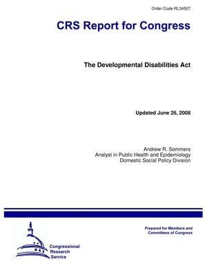 Primary view of object titled 'The Developmental Disabilities Act'.
