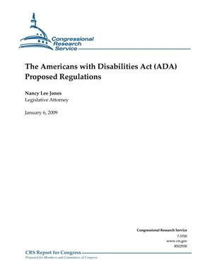 Primary view of object titled 'The Americans with Disabilities Act (ADA) Proposed Regulations'.