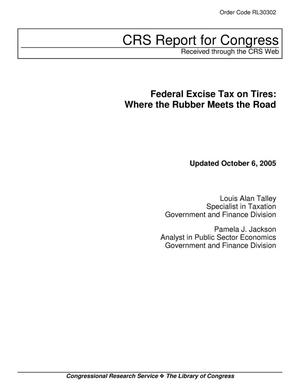 Primary view of object titled 'Federal Excise Tax on Tires: Where the Rubber Meets the Road'.