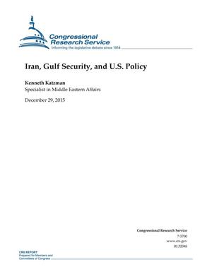 Primary view of object titled 'Iran, Gulf Security, and U.S. Policy'.