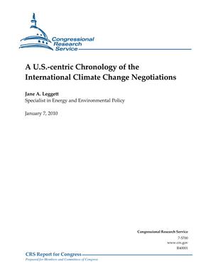 Primary view of object titled 'A U.S.-centric Chronology of the International Climate Change Negotiations'.