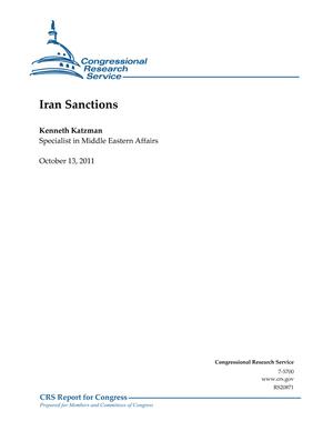 Primary view of object titled 'Iran Sanctions'.