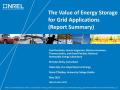 Presentation: Value of Energy Storage for Grid Applications (Report Summary)