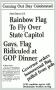 Primary view of [News Clippings: Rainbow Flag]