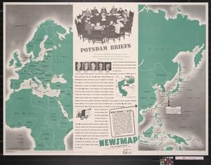 Primary view of object titled 'Newsmap. For the Armed Forces. V-E Day + 14 weeks, 191st week of U.S. participation in the war'.