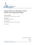 Report: Energy Efficiency in Buildings: Critical Barriers and Congressional P…