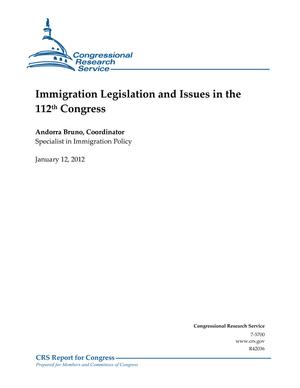 Primary view of object titled 'Immigration Legislation and Issues in the 112th Congress'.