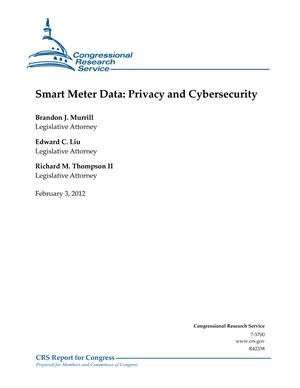 Primary view of object titled 'Smart Meter Data: Privacy and Cybersecurity'.