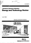 Report: Lawrence Livermore Laboratory energy and technology review