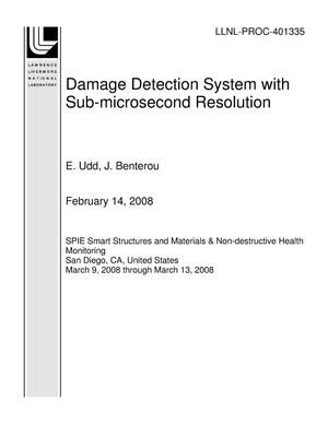 Primary view of object titled 'Damage Detection System with Sub-microsecond Resolution'.