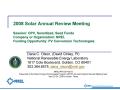 Presentation: PV Conversion Technologies; Session: OPV, Sensitized, Seed Funds