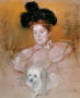 Artwork: Woman Holding a Dog