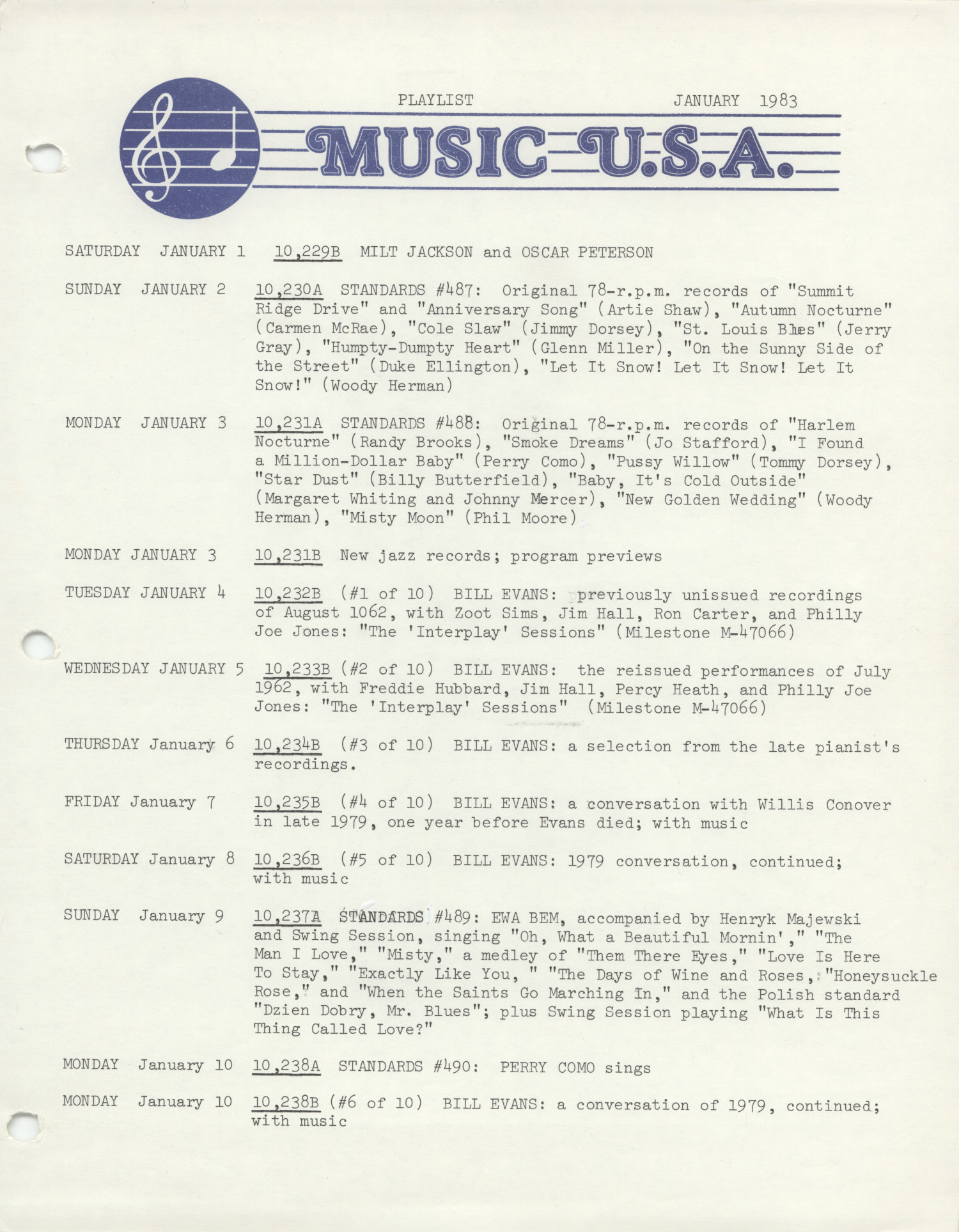 Music USA program lists, 1983-1984
                                                
                                                    [Sequence #]: 1 of 79
                                                