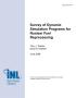 Report: Survey of Dynamic Simulation Programs for Nuclear Fuel Reprocessing