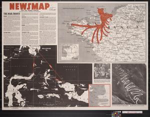 Primary view of object titled 'Newsmap. For the Armed Forces. 257th week of the war, 139th week of U.S. participation'.