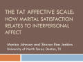 Presentation: The TAT Affective Scale: How Marital Satisfaction Relates to Interper…