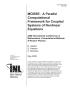 Article: MOOSE: A PARALLEL COMPUTATIONAL FRAMEWORK FOR COUPLED SYSTEMS OF NONL…