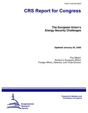 Primary view of object titled 'The European Union's Energy Security Challenges'.