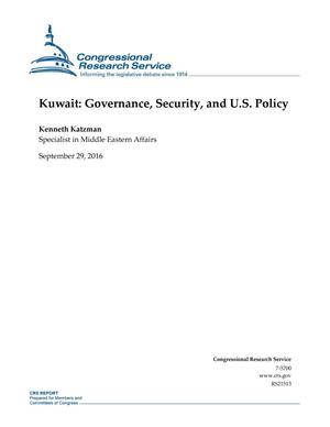 Primary view of object titled 'Kuwait: Governance, Security, and U.S. Policy'.