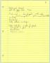 Primary view of [Handwritten notes about budgeting]