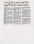 Clipping: [Copy of clippings from Dallas Morning News: 'The perfect plaintiff' …