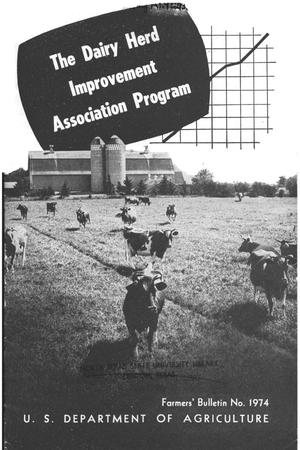 Primary view of object titled 'The dairy herd improvement association program.'.