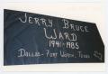 Photograph: [AIDS Memorial Quilt Panel for Jerry Bruce Ward]