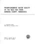 Report: Preimpoundment Water Quality of the Wild Rice River, Norman County, M…