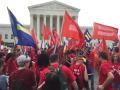 Primary view of [Photo taken at the U.S. Supreme Court on Marriage Equality Day]