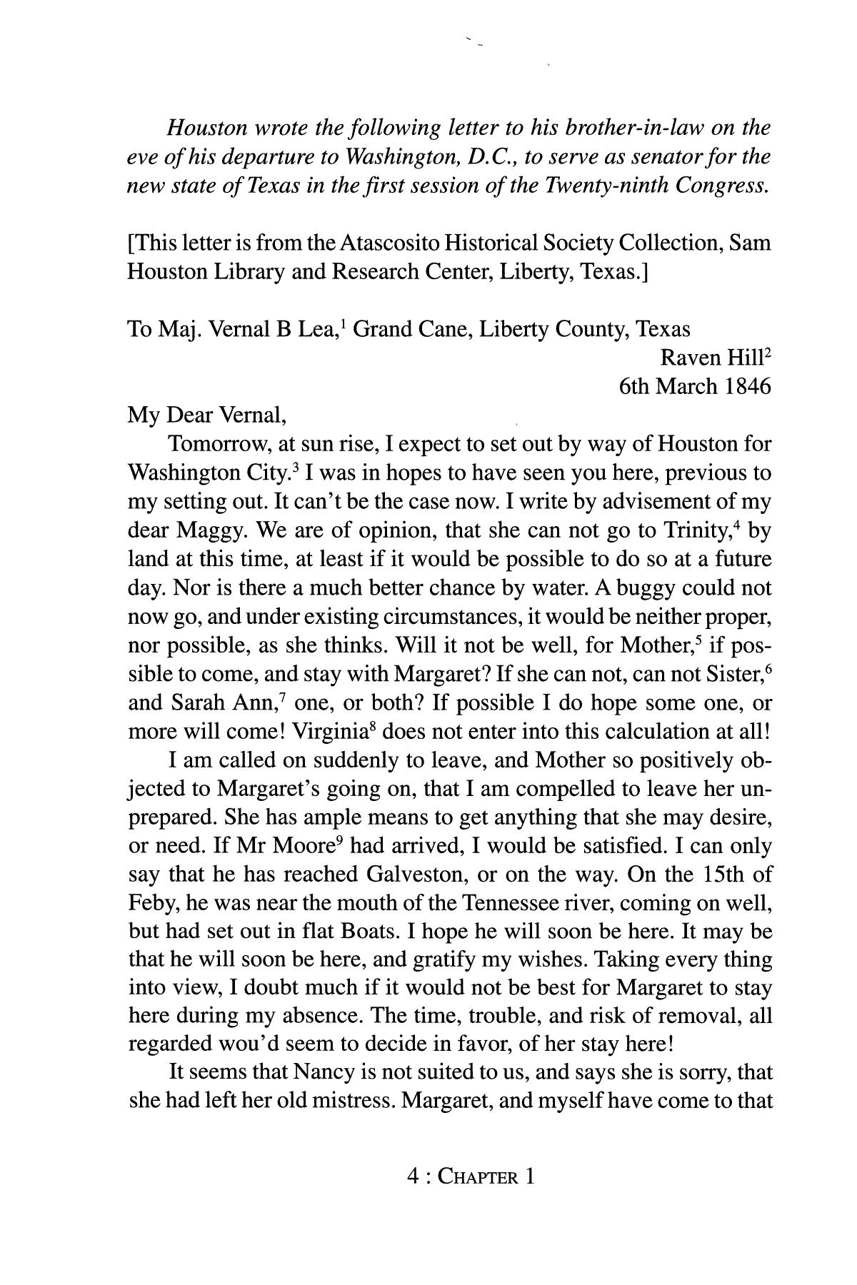 The Personal Correspondence of Sam Houston, Volume 2: 1846-1848
                                                
                                                    4
                                                
