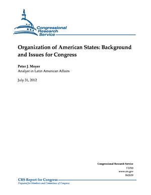Primary view of object titled 'Organization of American States: Background and Issues for Congress'.