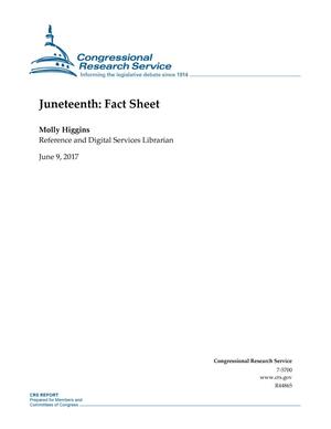 Primary view of object titled 'Juneteenth: Fact Sheet'.