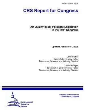 Primary view of object titled 'Air Quality: Multi-Pollutant Legislation in the 110th Congress'.
