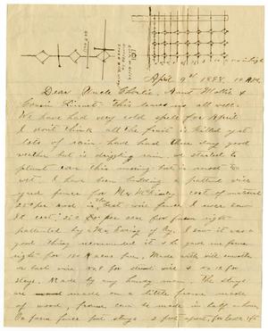 Primary view of object titled '[Letter from Will McGee to Charles, Mary and Linnet Moore, March 9, 1898]'.