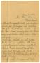 Letter: [Letter from Mattie Franklin to Mary Ann Moore, June 17, 1898]