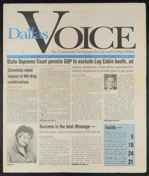 Primary view of object titled 'Dallas Voice (Dallas, Tex.), Vol. 13, No. 8, Ed. 1 Friday, June 21, 1996'.