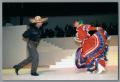 Photograph: [Martinez dancing a folk dance]