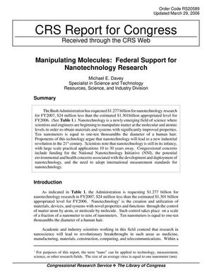 Manipulating Molecules: Federal Support for Nanotechnology Research