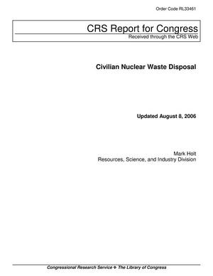 Primary view of object titled 'Civilian Nuclear Waste Disposal'.
