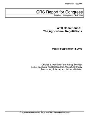 WTO Doha Round: The Agricultural Negotiations