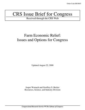 Primary view of object titled 'Farm Economic Relief: Issues and Options for Congress'.