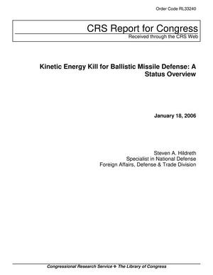 Kinetic Energy Kill for Ballistic Missile Defense: A Status Overview