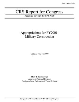 Appropriations for FY2001: Military Construction