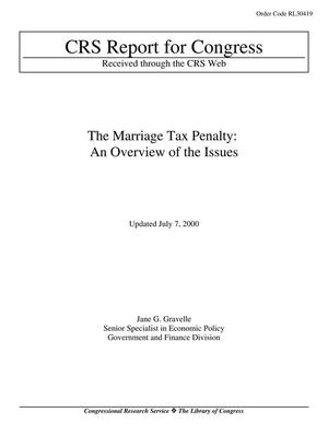 The Marriage Tax Penalty: An Overview of the Issues
