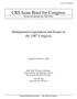 Report: Immigration Legislation and Issues in the 106th Congress